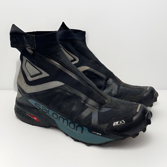 Salomon Other - Salomon Snowcross 2 Running Shoes Mens 12 Blue Outdoor Athletic Trail Shoes Read